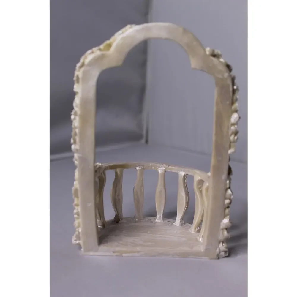 Mini Decorative Arch Balcony Wedding Cake Topper Fairy Garden Dollhouse Display